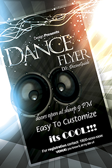 скачать PSD-шаблон флаера: Dance Flyer