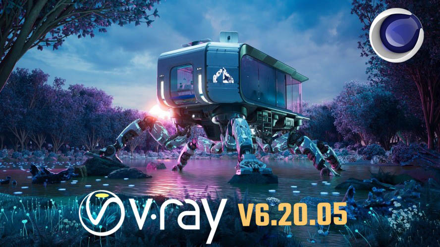 V-Ray 6.20.05 for Cinema 4D r21-2025 Win [ENG] | Размер: 3.94 GB